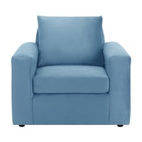 Bodevir - Sofa Kendy 1C Felpa 30 Azul Petroleo