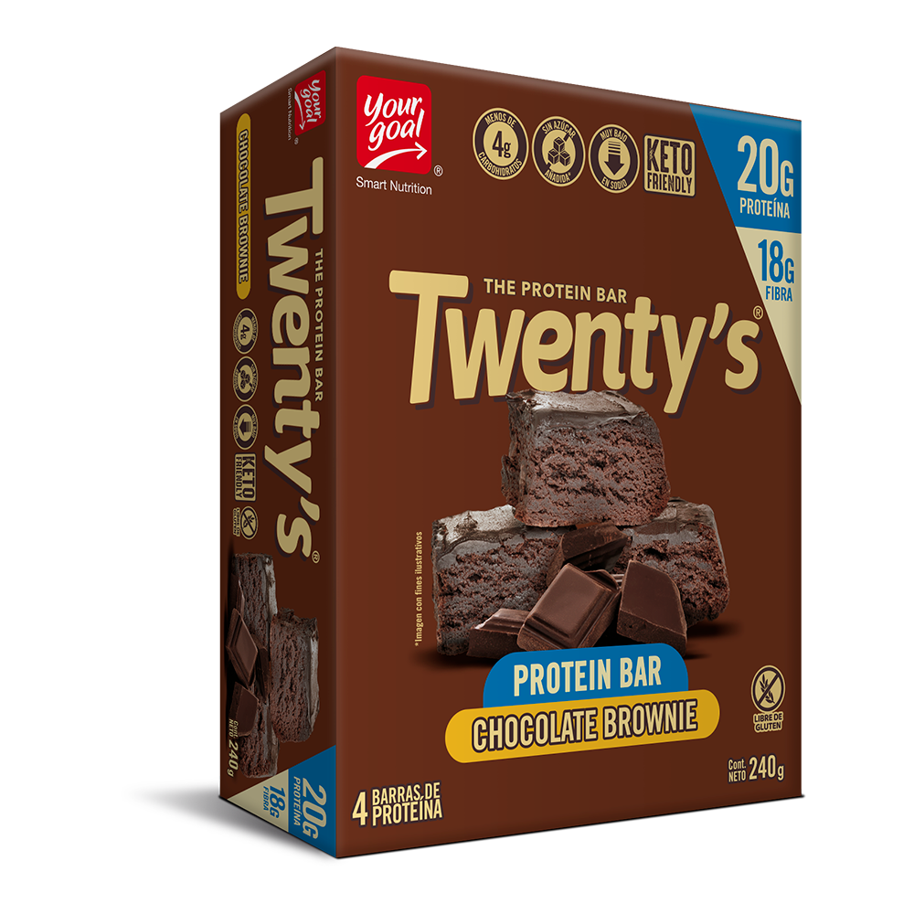 Twenty´S - Barra De Proteína Twenty'S Chocolate Brownie 4U