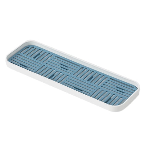 Magideal - Escurridor Lateral Para Fregadero De Cocina, Bandeja De Café, Esponjas, Dispensadores De Jabón, Bandeja Para Servir, Organizador, Práctico Y Práctico , Azul Talla S