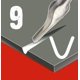 thumbnail image 2 of Cuchilla de utilidad ESSDEE cortador de linóleo 3,5 mm estilo 9, paquete de 5, 2 of 2