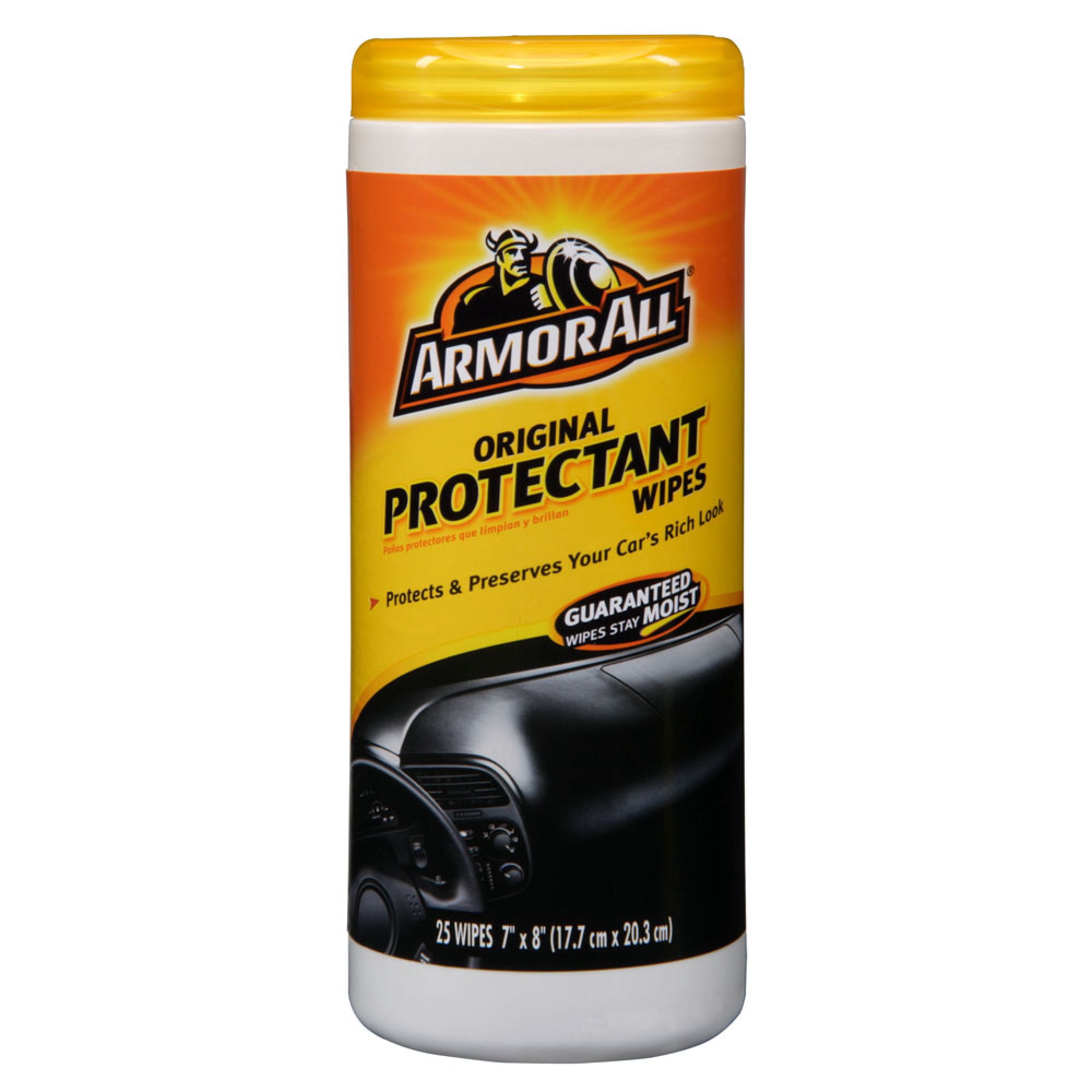 Pack De 25 Toallitas Húmedas Protectoras Para Auto 1 Un Armor All