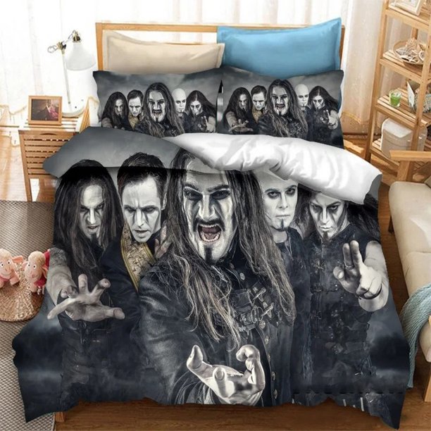 Powerwolf Bedding SetDuvet Cover Comforter Bed Set Quilt Cover Pillowcase Boys Girls Adults