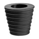 thumbnail image 3 of Base De Cu?a De Cono De Paraguas De 38 Mm Para Patios Material De Goma Multifuncional Negro, 3 of 5