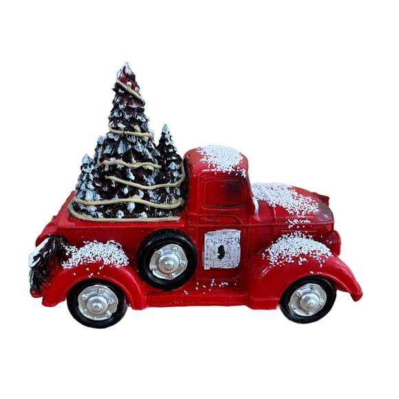 Estatua De Resina Con Forma De Camión Para árbol De Navidad, Regalo De Navidad Para Estantería, Escritorio De Festival
