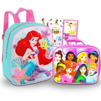 Paquete De Mochilas Disney La Sirenita Ariel De 10 Pulgadas Con Lonchera
