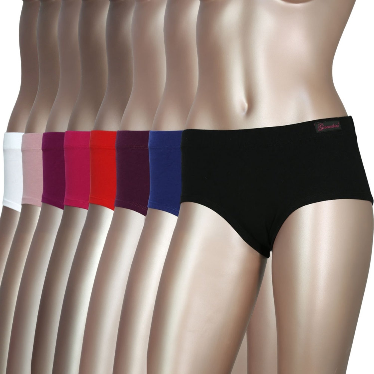 Giovacchino - Pack De 8 Calzon Pantaleta Algodon Mujer