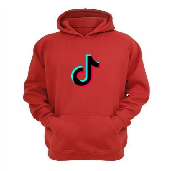Polerón Canguro Tik Tok Rojo Talla S Unisex