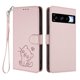 thumbnail image 1 of Funda Billetera con Espacio para Fotos para Google Pixel 8 Pro, Rosa, 1 of 6