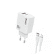 thumbnail image 1 of Cargador Carga Rápida 35w Doble Usb Usb-c +cable Lightning, 1 of 4