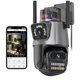 thumbnail image 1 of Cámara Seguridad Exterior Wifi Doble Lente FullHD 8mp Visión Nocturna Jortan Jt-9687pro Ptz, 1 of 8