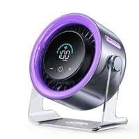 Ventilador De Escritorio Coolhill Usb De 100 Velocidades Con Turbo Airflow Purple