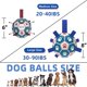 thumbnail image 3 of Pelota de fútbol QDAN de juguete para perros con correas para tira y afloja y jugar en el agua, 3 of 9