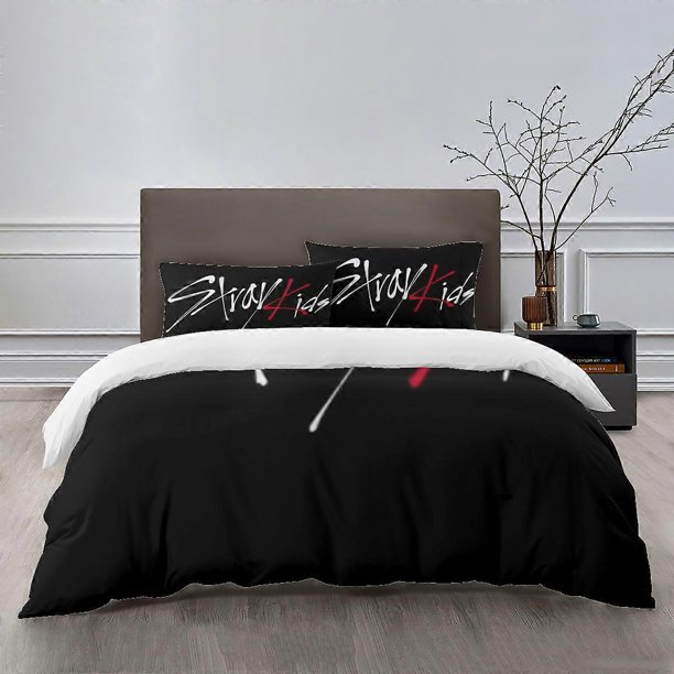 Stray Kids Bedding Se Bed Cartoon Duvet Cover Lightweight3 Piece Bet Set