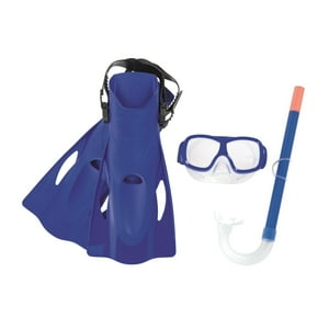 Set Kit Mascara, Snorkel Y Aletas Niños 7+ Años Bestway Azul