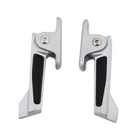 Magideal - 2 Piezas De Pedales Traseros Para Motocicleta, Pedales De Estribo Plegables Para Bicicleta Eléctrica, Accesorios Profesionales Portátiles Para Estribo