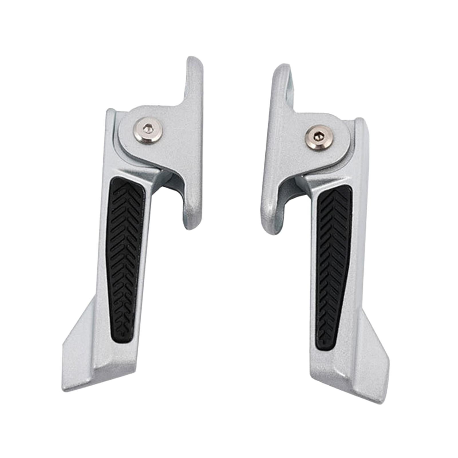 Magideal - 2 Piezas De Pedales Traseros Para Motocicleta, Pedales De Estribo Plegables Para Bicicleta Eléctrica, Accesorios Profesionales Portátiles Para Estribo