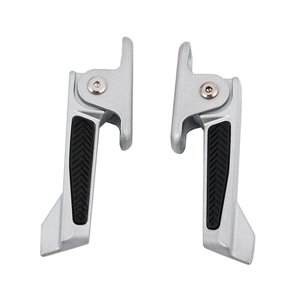 Magideal - 2 Piezas De Pedales Traseros Para Motocicleta, Pedales De Estribo Plegables Para Bicicleta Eléctrica, Accesorios Profesionales Portátiles Para Estribo