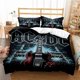 thumbnail image 1 of AC/DC Rock Band Bedding Set,Duvet Cover Comforter Bed Set Quilt Cover Pillowcase, Boys Girls Adults Bed Sheets, 1 of 5