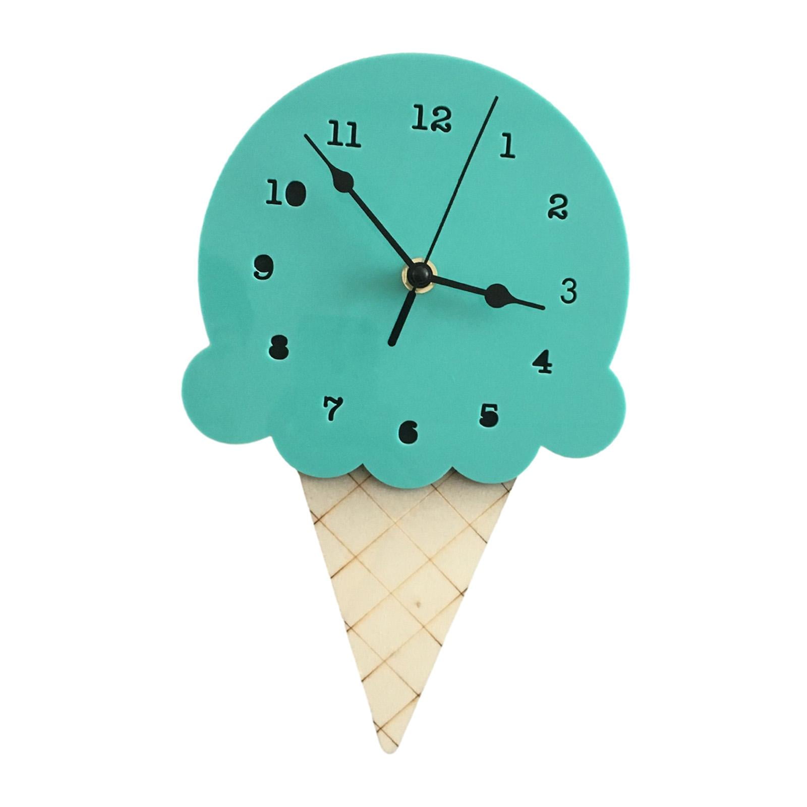 Bothyi - Reloj De Pared Reloj Decorativo De Pared Simple Para Sala De Estar Decoración Del Hogar De Pared Para Niños Verde