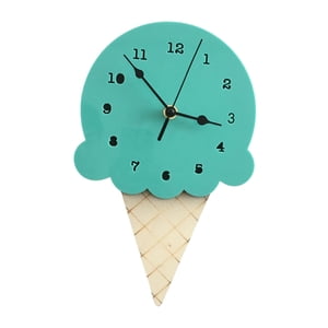 Bothyi - Reloj De Pared Reloj Decorativo De Pared Simple Para Sala De Estar Decoración Del Hogar De Pared Para Niños Verde