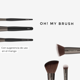 thumbnail image 2 of Mini Set 3 Brochas de Rostro Oh! My Brush + Limpiador 35ml Magic Makeup, 2 of 3