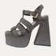 thumbnail image 1 of Sandalia Plataforma Gris Vía Franca, 1 of 6