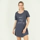 thumbnail image 1 of Camisa de Dormir Emilia Manga Corta Azul Melange, 1 of 5