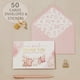 thumbnail image 2 of Tarjetas de agradecimiento Tribetots para baby shower de niña, 50 piezas con sobres, 2 of 7