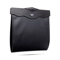 Xusx111 - Caja De Basura De Coche Colgante Con Led Inteligente, Bolsa De Basura De Cuero Pu Magnética E Impermeable, Lata De Basura Multipropósito Para Bolsas De Basura Del Asiento Trasero, Negro
