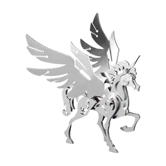 Kit de maqueta 3D de metal FILASLFT, pequeño unicornio mecánico
