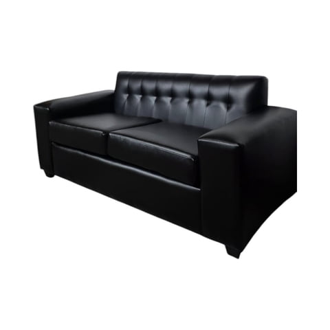 Diseños Valestrini - Sofa America Dos Cuerpos Ecocuero Negro