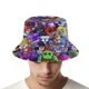 thumbnail image 4 of Estrellas de Pelea Sombrero bucket para adultos, gorra de protección solar, sombrero de pescador plegable para viajes al aire libre, pesca y actividades de verano, 4 of 6