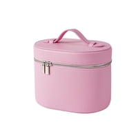 Xusx111 - Caso De Maquillaje Para Mujeres,Organizador De Bolsa De Maquillaje De Viaje Con Compartimentos Y Manija,Bolsas Cosméticas Portátiles Para Niña,Bolsa De Aseo Para Mujeres - Rosa