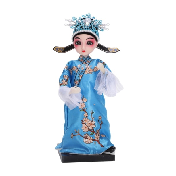 Adorno de Ópera de Pekín de 9 pulgadas, estatua de muñeca tradicional china, colección de artesanía realista, figura para oficina, Día de San Valentín Zhang Sheng