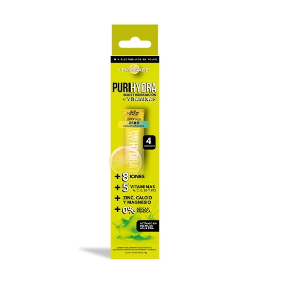 Puri Hydra Limon 4 Unidades, 24 g
