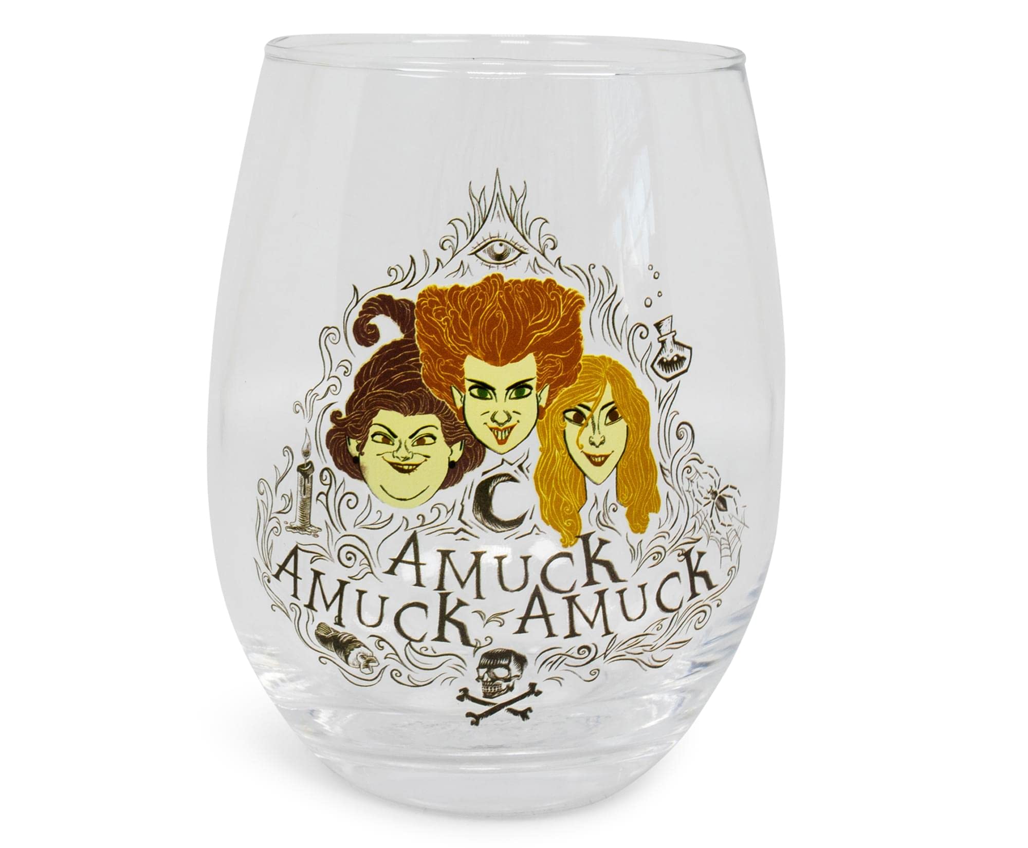Set De Copas De Vino Disney Hocus Pocus Amuck 600 Ml Sanderson Sisters