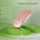 thumbnail image 4 of Ratón inalámbrico Uciefy Q5 Slim recargable de 2,4 G, color rosa, 4 of 7