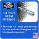thumbnail image 3 of Cepillo para chimenea Midwest Hearth de 14 NPSM, 3 of 3
