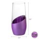 thumbnail image 5 of Juego de 4 copas de champagne MyGift 310 ml púrpura y dorado, 5 of 7