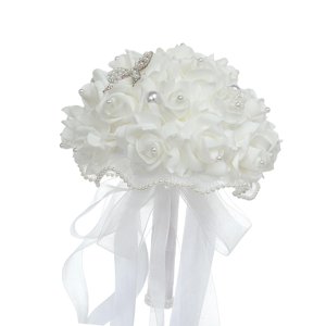 Bothyi - Ramo De Novia De Boda Con Flores Rosas Estilo Bohemio Para Accesorios Fotográficos Para Aniversario De Boda