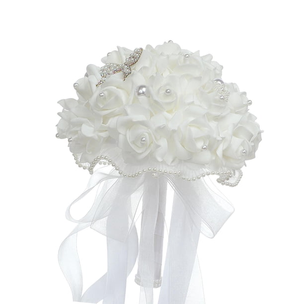 Ramo De Novia De Boda Con Flores Rosas Estilo Bohemio Para Accesorios Fotográficos Para Aniversario De Boda