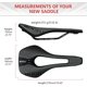 thumbnail image 2 of Sillín de bicicleta KOOTU Road Bike Comfort impermeable para hombre, 2 of 7