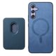 thumbnail image 4 of Funda de Cuero Magnética con Tarjetero para Samsung Galaxy A54 Cubierta Delgada Azul, 4 of 5