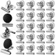 thumbnail image 1 of Clips magnéticos Ocbewua 24 piezas, ancho 30 mm, alta resistencia, 1 of 7