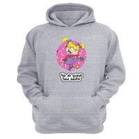 Genérico - Polerón Canguro Angélica Dibujos Animados Gris Claro Talla Xs Unisex