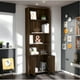 thumbnail image 5 of Mueble Biblioteca Café Oscuro 2 Puertas con 5 Repisas Organizador de Oficina y Sala, 5 of 7