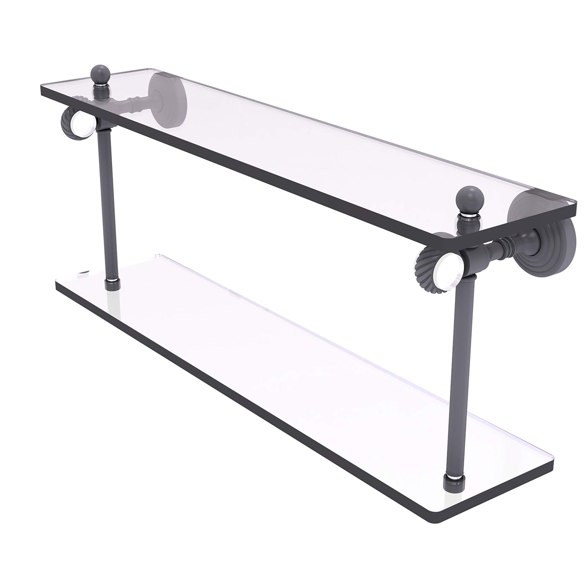 Estante Allied Brass, Colección Pacific Grove, Vidrio De 2 Niveles