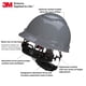 thumbnail image 2 of Casco de seguridad 3M Hard Hat SecureFit H-708SFR-UV, gris, 2 of 7