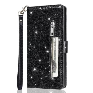 Funda Para Foxdock Elegante Funda Samsung Galaxy A56 Glitter Con Cremallera-Ideal Para El Uso Diario