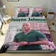 thumbnail image 1 of Dwayne Johnson Conjunto de sábanas temático, trío de piezas, cómodo y amigable con la piel, diseño único, regalo de decoración para el hogar para familiares, amigos y fans, 90 cm * 190 cm, 1 of 6